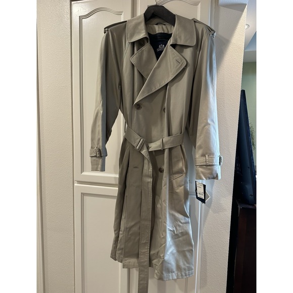 Stafford Other - New Stafford Men's Tan Trench Coat 44 Regular